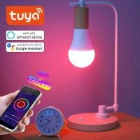 ราคา ▥ หลอดไฟ LED เปลี่ยนสีได้85-265โวลต์12วัตต์15วัตต์18วัตต์ E27 A60 Tuya 2.4กิกะเฮิร์ตซ์หลอดไฟ Wi (40762749557)