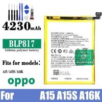 ราคา แบตโทรศัพท์มือถือ OPPO A15/A15S/A16K แบต Grade AA OPPO Battery BLP817 รองรับ COD (29225527990)