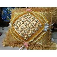 ราคา หมอนงานบวช หมอนบวชนาค ขนาด20*26นิ้ว ใบละ990บาท ใส่นุ่นพร้อมใช้งาน (7871386410)