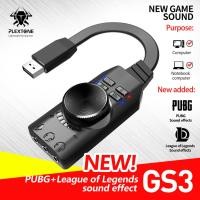 ราคา PLEXTONE GS3 Virtual 7.1 Channel Sound Card อะแดปเตอร์หูฟัง3.5มม.ถึง USB ภายนอกแปลงเสียงสำหรับชุดหูฟัง PC Gaming (25319501071)