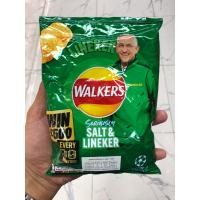 ราคา วอล์คเกอร์ส มันฝรั่งทอดกรอบ รสเค็มและเปรี้ยว Walkers Salt&Lineker ขนาด 32.5g (26251528755)