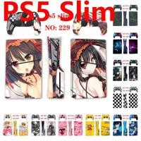 ราคา 50 สีสติกเกอร์ผิวใช้งานร่วมกับ Sony Playstation 5 Slim Disc & Digital Edition ไวนิล Decal รูปแบบชุดฟิล์มป้องกันสําหรับ PS5 SLIM คอนโซล & 2 ชิ้น Controller (55259159826)