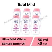 ราคา เบบี้มายด์ เบบี้ออยล์ อัลตร้ามายด์ ไวท์ ซากุระ 50 มล. X6 (20493820357)