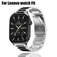 ราคา สําหรับ Lenovo Smart watch Fit 1.96 สายสแตนเลส Metal Band สายรัดข้อมือผู้ชาย (55457340797)