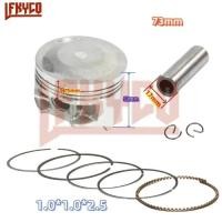 ราคา Engine Parts 73mm Bore for Honda XR250 XR250L XR250R 1987-2004 Piston Rings 17mm Pin Kit Motorcycle (46156206413)