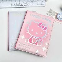 ราคา ใหม่สําหรับปี 2026 HelloKitty Laser Soft Leather Notebook A5 Hello Kitty PU Leather Color Page Inner Page Student Handbook Collection Notebook20251229 (57753888870)