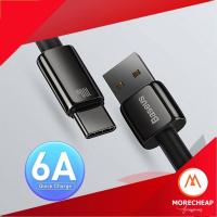 ราคา ถูก/แท้Baseus สายชาร์จ Huawei 100W TypeC รองรับ SuperCharge 6A QC3.0 Xiaomi CHARGE TURBO (19077705557)