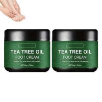 ราคา Tea Tree Oil Care Cream-บรรจุสารสกัดจากพืชสูตรให้ความชุ่มชื้น, ครีมน้ํามันทีทรีเหมาะสําหรับชิ้นส่วนแห้งเช่นมือ, ข้อศอก, ฟุต, เข่า, 60g (2 แพ็ค) (56160954971)