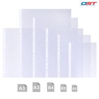 ราคา ชุดเติมรีฟิล ซองพลาสติกขอบขาวเจาะรู ขนาด A5 B5 A3 และB4 ใช้ได้กับแฟ้มห่วงมาตรฐาน (บรรจุ 20 ซอง) (2827513572)