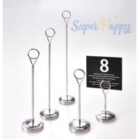 ราคา ขาตั้งป้ายหมายเลขโต๊ะ ที่เสียบเมนูหัวหนีบกลม ป้ายราคาแบบหนีบ ขาตั้งป้ายแบบหนีบ มี 5 ขนาด (10ซม.,15ซม.,20ซม.,25ซม.30ซม.) (23148097042)