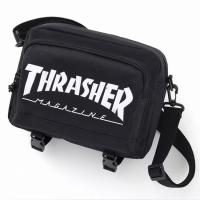 ราคา ญี่ปุ่น Street สวมใส่ Thrasher เปลวไฟ ins สไตล์สีทึบ All-Match กระเป๋าสี่เหลี่ยมเล็กผู้ชายผู้หญิง Unisex แฟชั่นแบบพกพากันน้ําไหล่กระเป๋า Messenger Tote กระเป๋า (44658854048)