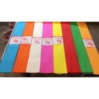 ราคา กระดาษย่น สายรุ้ง แผ่นใหญ่ ดอกไม้แดง แพคละ 10 แผ่น มีให้เลือกหลายสี ใช้ทำดอกไม้ ธูปเทียน ดอกกระทง ลอยกระทง (2824693685)