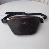 ราคา ผ่อนได้ แท้ กระเป๋าคาดอก Coach Belt Bag In Signature Canvas *** Outlet *** (8351047000)