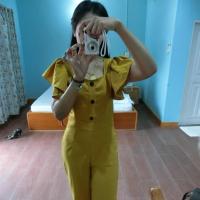 ราคา จั้มสูทขายาว สีเหลือง มือ.2 (1348204735)