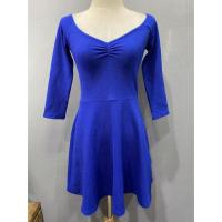 ราคา Forever21 มินิเดรสแขนยาวคอวี ผ้ายืดนิ่มหนาเนื้อทราย สีน้ำเงินสด สินค้ามือ 1 **ดูขนาดที่รายละเอียดสินค้านะคะ** (21555555142)