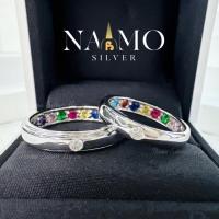 ราคา แหวนพลอยนพเก้า เงินแท้92.5% (42630982170)