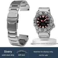 ราคา For SEIKO 5 Red Tooted Little Monster Water Ghost Metal strap 20mm SRP307 313 H75K SKX779 781 Stainless Steel watchband Bracelet (52110217185)