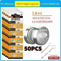 ราคา แบตเตอรี่กระดุม Ag13 4-50ชิ้น L1154 Lr44 Sr44 A76 Lr1154 357A (25124526236)