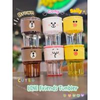 ราคา แก้ว LINE FRIENDS Tumbler สุดน่ารัก Sally, Cony และBrown จาก LINE FRIENDS × Café Amazon (25086524362)