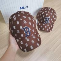 ราคา พร้อมส่ง หมวก MLB Classic Monogram Structured Ball Cap Boston red Sox หมวกสีน้ำตาล logo B Boston (22503988640)