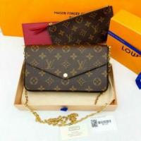 ราคา Louis VUITTON Felicie Chain wallet (7043738970)