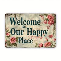 ราคา HELLOYOUNG ป้ายดีบุกโลหะวินเทจ Rustic Welcome Wall Art ตกแต่งเหล็กสําหรับ Home Cafe Restaur (57609476572)