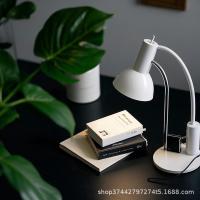 ราคา Eye-protecting desk lamp for studying Dormitory plug-in student children's desktop metal simple office reading desk (45511776014)