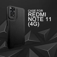 ราคา EllaStuff Case Xiaomi Redmi Note 11 Softcase PREMIUM LEATHER BLACK Casing Xiaomi Redmi Note 11 (41479621854)