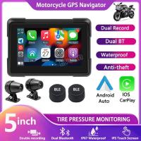 ราคา (รับประกัน 1 ปี) Evean กันน้ำ 5 นิ้วจอแสดงผลรถจักรยานยนต์นำทาง GPS รถยนต์ Android Auto IPS สมาร์ทหน้าจอสัมผัส Dash Cam HD 1080P (25711991220)