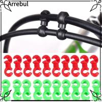 ราคา AREBUL 10 ชิ้น/เซ็ตจักรยานคลิปสาย,พลาสติก S-Type จักรยานหัวเข็มขัด,คุณภาพสูงหลายสีหมุนได้ MTB สายเบรค Organizer MTB จักรยานเสือหมอบ (54260763117)