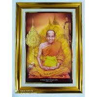 ราคา ภาพ‘หลวงพ่อพูล เกจิดัง วัดไผ่ล้อม นครปฐม ภาพพร้อมกรอบทอง ขนาดภาพรวมกรอบ14×19 นิ้ว (8732570873)