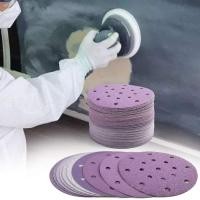 ราคา 6 Inch 17 Hole Sanding Discs 60-2000 Grit Wet Dry Sandpaper Hook and Loop For Festool Random Orbital Sander 150mm Sandpa (22455029258)