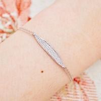 ราคา [ พร้อมส่ง ] สร้อยข้อมือเพชรแท้ ทองคำขาวแท้18K (ทอง75.0%) เพชรแท้น้ำ100 เบลเยี่ยมคั [18KPB536] (54510976486)