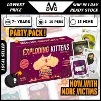 ราคา Exploding Kitten Party Pack Card Games Base Edition Imploding Kittens Expansion Family Activity Children Games Kids (56152201055)
