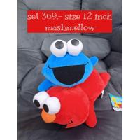 ราคา ตุ๊กตาเอลโม่ คุ๊กกี้ ❤️ elmo cookie เนื้อมาสเมลโล่ (46208306404)