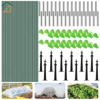 ราคา 96 ชิ้น Garden Hoops ชุดสําหรับเตียงยก DIY Garden Hoops กรอบไฟเบอร์กลาสยืดหยุ่นสนับสนุน Hoops 17in Fibreglass Hoops SHOPCYC3445 (28061480516)