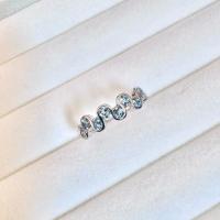 ราคา แหวนเงินแท้ 925 ฝังพลอยอความารีน(Aquamarine) ขนาด 2.5 มิล 8 เม็ด พลอยสีฟ้าอ่อนใสสวยมากก (41480187707)