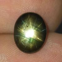 ราคา พลอย แบล็ค สตาร์ แซฟไฟร์ ดิบ ธรรมชาติ แท้ ( Unheated Natural Black Star Sapphire 12 Rays ) หนัก 3.47 กะรัต (54907035978)
