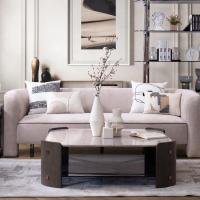 ราคา SB Design Square โต๊ะกลางขาหินท๊อปเซรามิค รุ่น Nolany สีเทา (113x113x37 ซม.) แบรนด์ DESIGN & DECOR (54707354486)