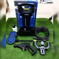 ราคา HYUNDAI เครื่องฉีดน้ำแรงดันสูง รุ่น DEPRESSION III 120BAR 1600วัตต์ อัดฉีด ล้างรถ ทำความสะอาด เครื่องฉีดน้ำ แรงดันสูง (24696525458)