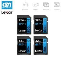 ราคา Lexar การ์ด SD 800x PRO ประสิทธิภาพสูง, UHS-I, C10, U3, V30, 4K, สูงสุด 150MB/s อ่าน SDXC การ์ดหน่วยความจํา 32/64/128/256GB (46855866055)