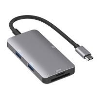 ราคา อะแดปเตอร์ HUB อ่านข้อมูล 5 in 1 พร้อมการ์ด SD / TF / CF, พอร์ต USB3.0 คู่ USB3.0 + SD / TF / CF Card (47710517863)