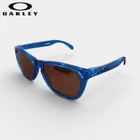 ราคา แว่นกันแดดมือสอง Oakley รุ่น Frogskin ขนาด 55 mm กรอบสีน้ำเงินใส เลนส์ทำใหม่ Polarize สภาพใหม่ (45506750826)