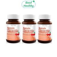ราคา Vistra Acerola Cherry 1000 mg วิสทร้า อะเซโรลา เชอร์รี่ 1000 มก. ขนาด 45 เม็ด จำนวน 3 ขวด Good Healthy (42459554040)