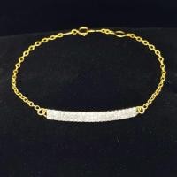 ราคา สร้อยข้อมือเพชรแท้ทองคำแท้9k (43980626333)