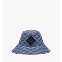 ราคา พร้อมส่งในไทย ของแท้ 100 % หมวกทรง Bucket รุ่น MCM Wide Bucket Hat in Lauretos Denim Jacquard (58156194838)