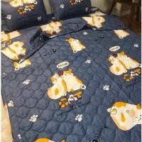 ราคา ชุดเครื่องนอนผ้าฝ้ายโพลีลายแมวคู่ ADORABLE สําหรับเด็ก (53760633947)