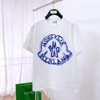 ราคา Moncler/Mengkou ผู้ชายผู้หญิงเสื้อยืดพิมพ์เสื้อยืด High-End เสื้อยืดธุรกิจเสื้อยืดแขนสั้น Retro รอบคอ Retro 100 ผ้าฝ้ายแท้ CF9J (51710542048)