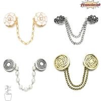 ราคา FRANCISCAL 3 ชิ้นเสื้อกันหนาวคลิป Vintage ดอกไม้เสื้อคลุมเข็มกลัด Pin เครื่องประดับ Chain คาร์ดิแกนคลิป (40631392913)