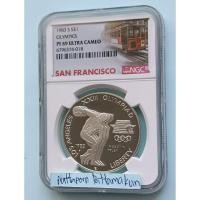 ราคา เหรียญเกรด NGC PF69 Ultra Cameo Proof Silver Olympics Dollar ปี 1983-S เงินขัดเงา เนื้อเงิน (22686313022)